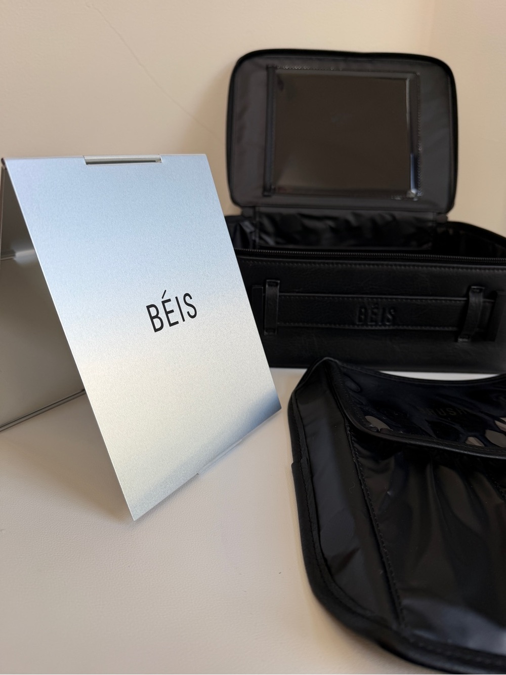 BEIS Black Travel Make-Up Organizer - Women's